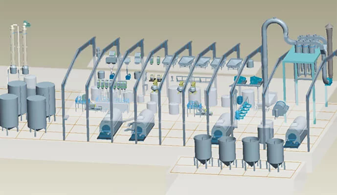 Machine à amidon de maïs / Ligne de transformation de l'amidon de maïs