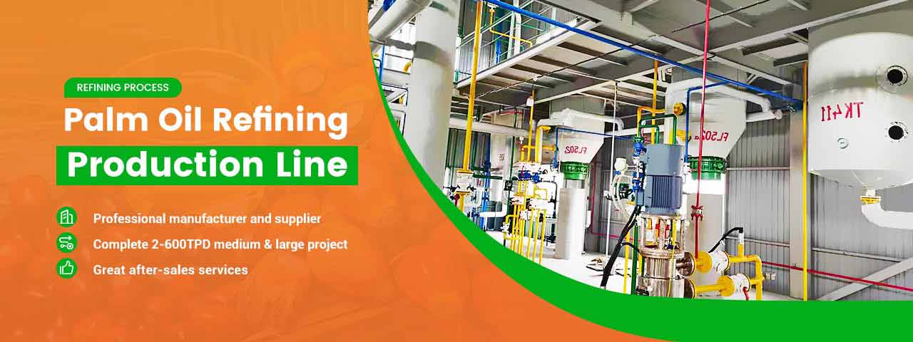 Machines de raffinage d'huile de palme