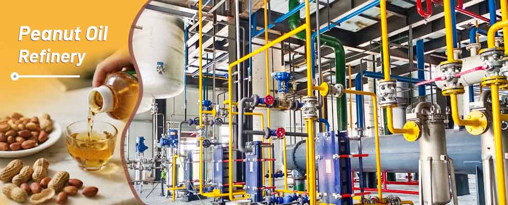 Machine de raffinage d'huile d'arachide / Raffinerie d'huile d'arachide