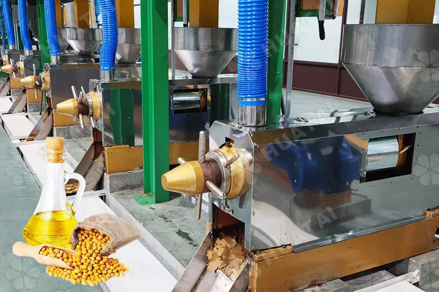 Machine à presser l'huile de soja / Usine de pressage d'huile de soja