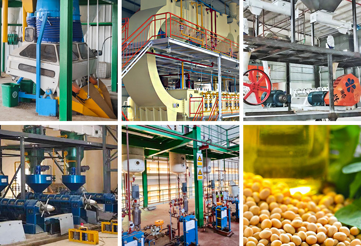 Ligne de production d'huile de soja