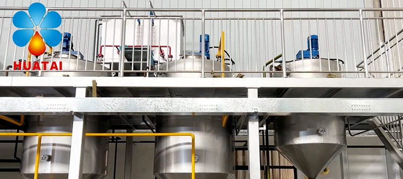 Ligne de production d'huile de germe de maïs