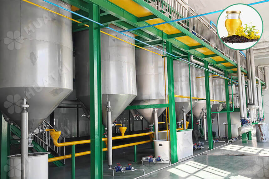 Ligne de production d'huile de colza