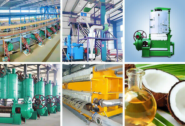 Ligne de production d'huile de coco